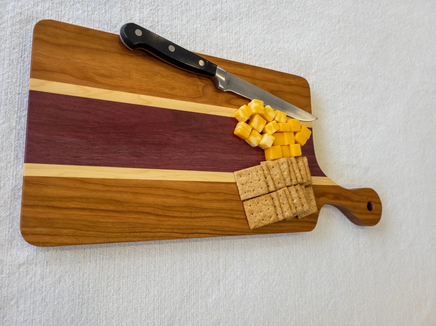 Charcuterie Board - Cherry, Purple Heart, Hard Maple